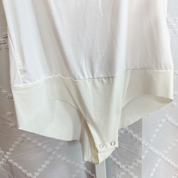 🎲 353. L’Agence Molly Square Neck Bodysuit in Vintage White Womens Small NWOT - Picture 5 of 10